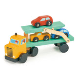 Mentari Wooden Vehicle Transporter – Luxury Car Transport Toy