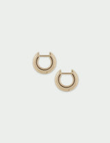 Shade Medium Hoop Earrings in Gold