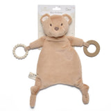 Bear Baby Comforter with Silicone Teething Ring