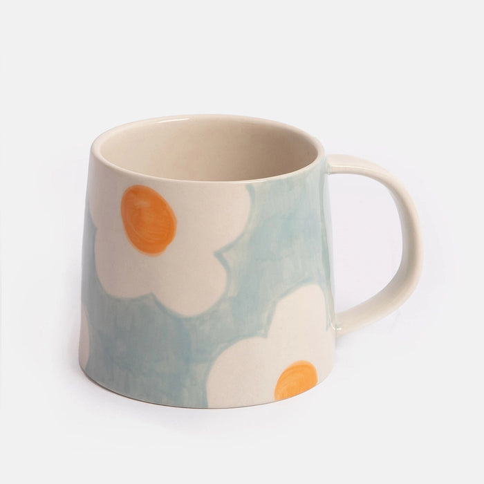 Caroline Gardner Blue Flower Ceramic Large Mug