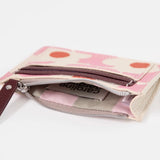 Pink & Orange Flower Short Patch Purse