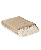 Sofia Crema 100% New Zealand Wool Throw Blanket