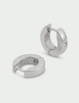 Refine Huggie Earrings in Silver