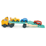 Mentari Wooden Vehicle Transporter – Luxury Car Transport Toy