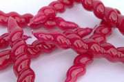 Spiral Taper Candle – Magenta
