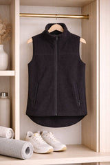 Motion Teddy Fleece Zip Gilet - Black