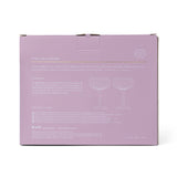 Here's How "The Lou" Coupe Glass - Set of 2 Lilac
