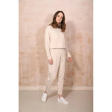 Organic Cotton Rich Lounge Sweatshirt - Soft Stone