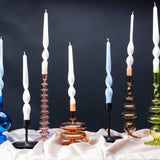 Tapered Glass Candle Stick - Champagne