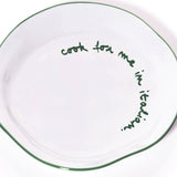 Statement Plate - 'Cook For Me In Italian.'