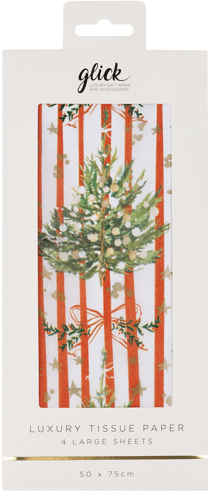 Spruce Red Stripe Tissue Paper