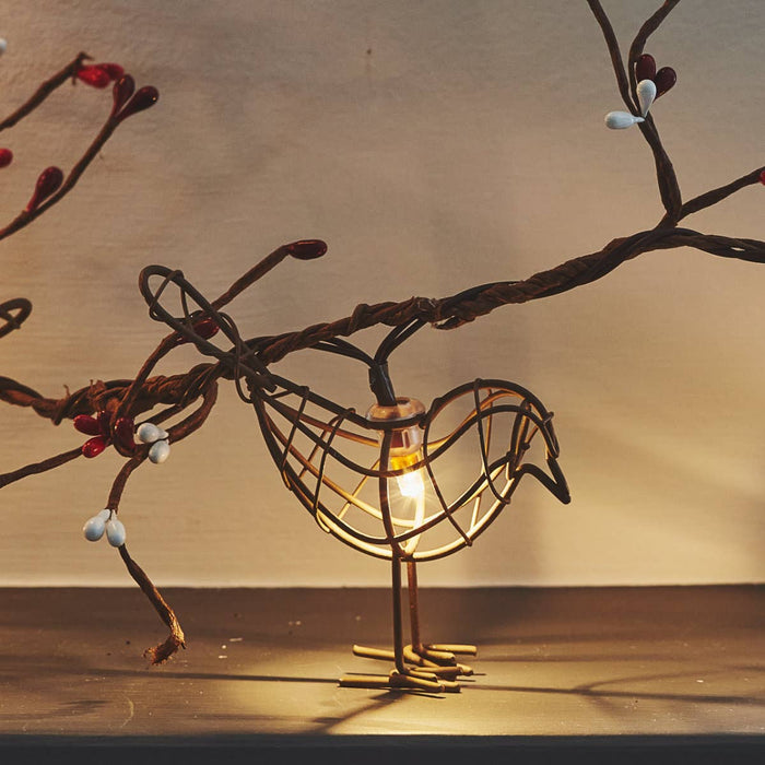 Winter Robin LED Light Chain