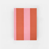 Orange & Pink Stripe A5 Softback Notebook