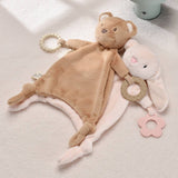 Bear Baby Comforter with Silicone Teething Ring