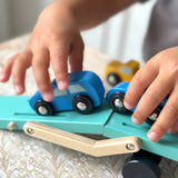 Mentari Wooden Vehicle Transporter – Luxury Car Transport Toy