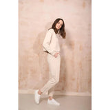 Organic Cotton Rich Lounge Sweatshirt - Soft Stone