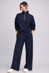 Supersoft Wide Leg Sweatpant - Black