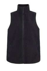 Motion Teddy Fleece Zip Gilet - Black