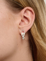 Scope Drop Earrings in Silver