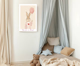 Rabbit, Bunny 'You are so loved' Nursery Art Print : A3