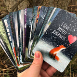 Fox Under the Moon Positive Affirmation Cards