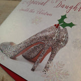 6 X Christmas Special Daughter Sparkly Shoes & Holly