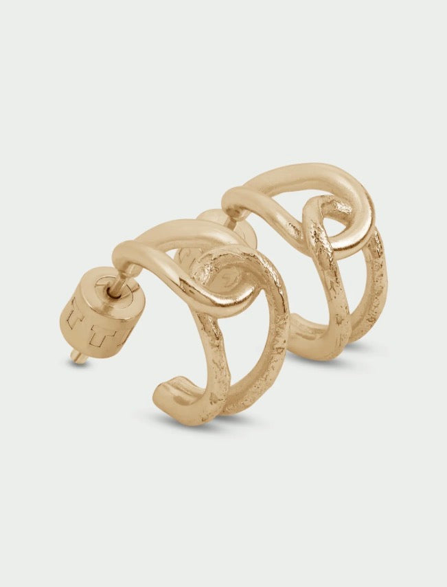 Alder Earrings in Gold