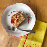 Statement Plate - 'C'est la cerise sur le gateau'