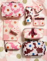 Pink Flower Square Pocket Mirror