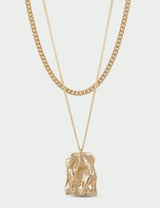 Current Necklace in Gold
