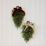 Burgundy Christmas Hanging Swag