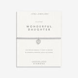 Joma Laboratory Grown Diamond A Little 'Wonderful Daughter' Bracelet In Silver Plating