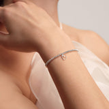 Joma Laboratory Grown Diamond A Little 'With Love' Bracelet In Silver Plating