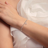 Joma Laboratory Grown Diamond A Little 'Friendship' Bracelet In Silver Plating