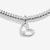 Joma Laboratory Grown Diamond A Little 'Happy 18th Birthday' Bracelet In Silver Plating
