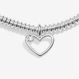 Joma Laboratory Grown Diamond A Little 'Happy 30th Birthday' Bracelet In Silver Plating