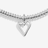 Joma Laboratory Grown Diamond A Little 'Happy 40th Birthday' Bracelet In Silver Plating