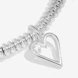 Joma Laboratory Grown Diamond A Little 'Happy 40th Birthday' Bracelet In Silver Plating
