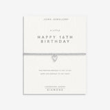 Joma Laboratory Grown Diamond A Little 'Happy 16th Birthday' Bracelet In Silver Plating