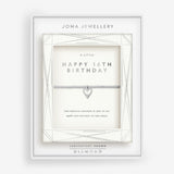 Joma Laboratory Grown Diamond A Little 'Happy 16th Birthday' Bracelet In Silver Plating