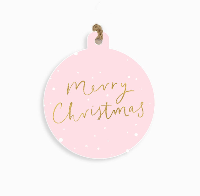 Blush Bauble Christmas Gift Tags (6 pack)