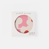 Pink Flower Square Pocket Mirror