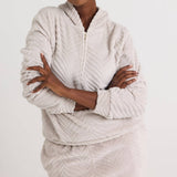 Cosy Chevron Lounge Set in Almond - UK Size 12-14