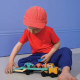 Mentari Wooden Vehicle Transporter – Luxury Car Transport Toy