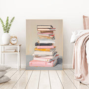 Books Stack Art Print