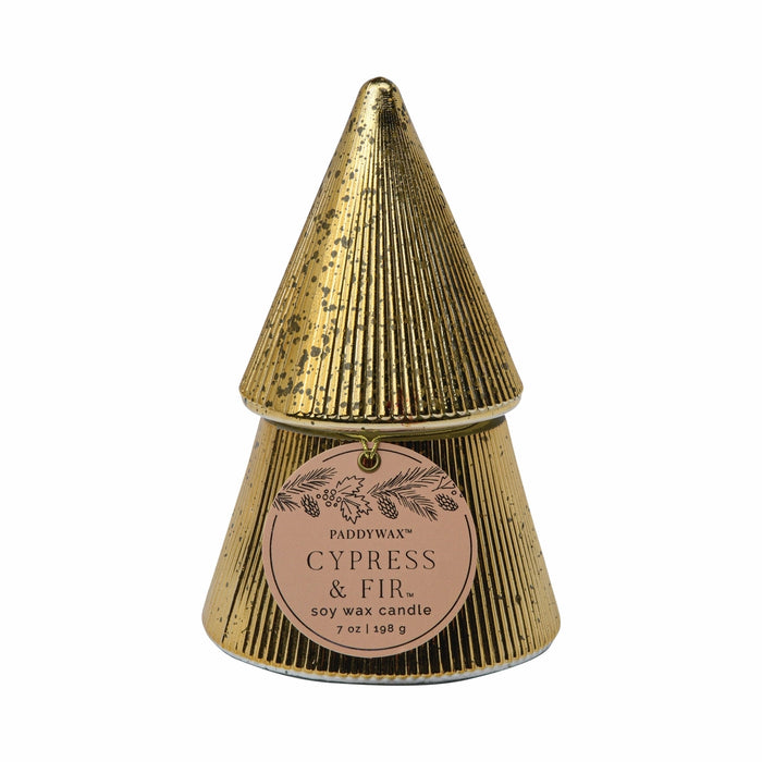 Cypress & Fir Gold Stacked Candle Tree