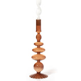 Tapered Glass Candle Stick - Champagne