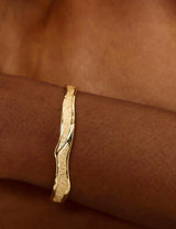 Branch Bangle in Gold