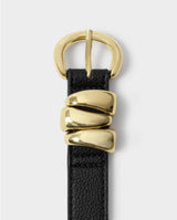 Katie Loxton Black Belt with Organic Loops