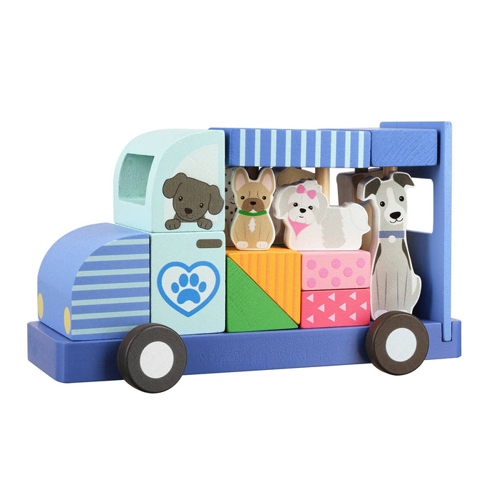 Dog Groomers Wooden Van Play Set